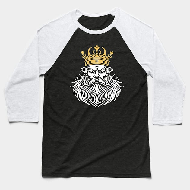 King Baseball T-Shirt by NeverDrewBefore